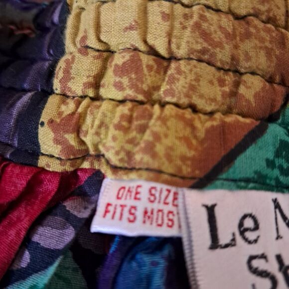 Vintage 90s Maxi Skirt One Size Broomstick Gauzy Tiered Boho Peasant Gypsy Artsy - Picture 7 of 9